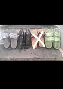 Women  Regular  Flat  Slippers (Pack Of 3)