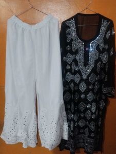 Pakistani Chickankari Kurta with sharara suit❣️❣️