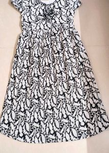 Beautiful Black And White Embroidered Maxi