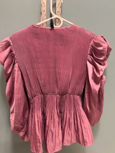 Dusty Rose Pleated Top