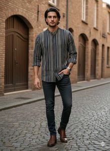 Organ Loft Striped Casual Shirt