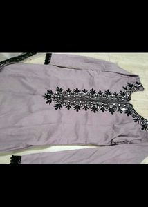 Beautiful Lavender Kurta Set