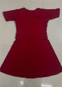Burgundy Red Mini Dress