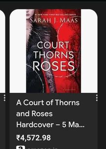 Original cover - A  Court of Thorns and Roses