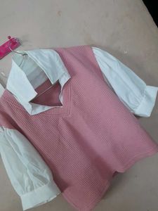 Pink Knitted Vest