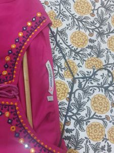 Pink Embroidered Top
