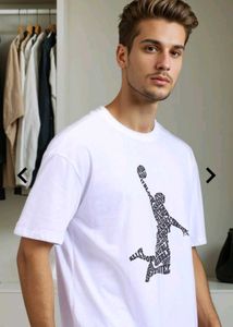 Men&#39;s White Graphic Tee
