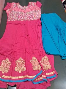 Embroidery Pure Cotton Kurti Dress Set