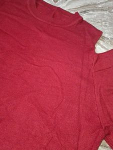 Woolen Maroon Top