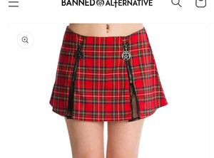 Gothic/Punk/Alt/Emo Tartan Skirt.