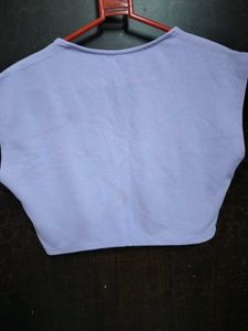 Women Lavender Crop Top