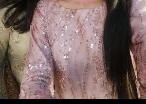 Tea Pink Garara/Sharara For Wedding Full Hand Work