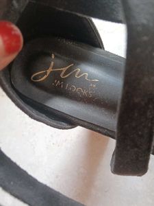 Black Tie-Up Heels