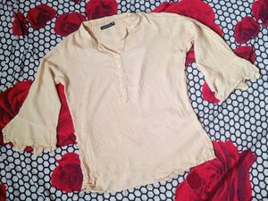 Elegant Beige Tunic Top