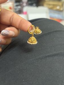 Elegant Gold Jhumka Earrings