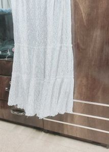 Flared Midi White skirt Korean/Vintage