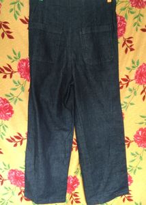 Branded Wide Leg Jeans