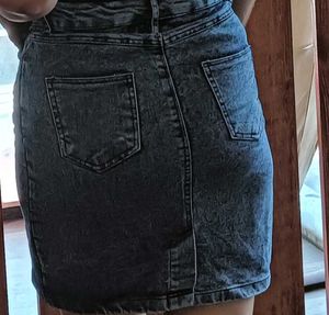 Denim Mini Skirt