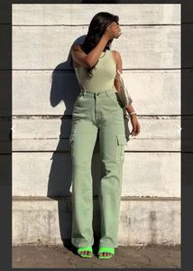 High Waist Off Duty Cargo Jeans🔥