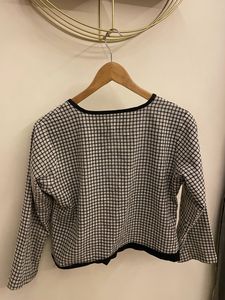Checkered Cotton Jacket🖤🤍