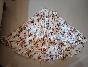 Stylish Brown Long Sleeve Top and skirt (combo )