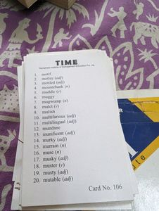 Cue Cards For Vacabulary