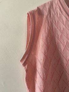 Pink Knitted Vest
