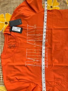 Mens Armani exchange XXL 44 Size orange Tshirt For Sale