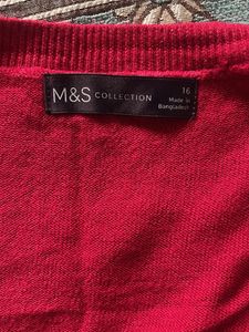 M&S Collection Red Sweater
