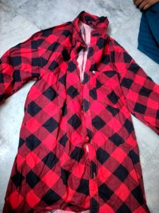 Red &amp; Black Checkered Shirt
