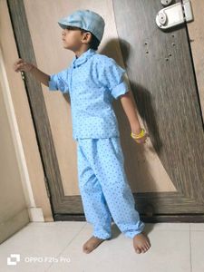Boy&#39;s Blue Pajama Set