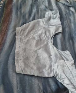 Vintage Style Crinkled Shree With Blouse