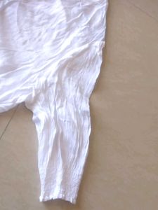 White Tie-Front Shirt