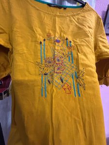 Mustard Yellow Tunic Top