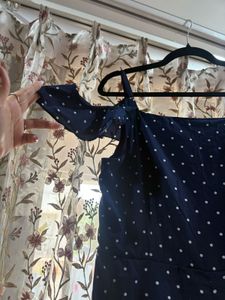 Blue polka Dress