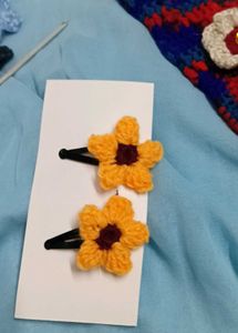 Sunflower Hair Clips (Set of 2)