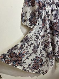 Elegant Floral Print Midi Dress