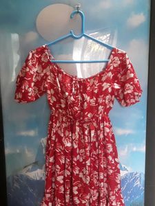 Floral Red Sundress