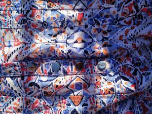 Patterned Top with Flared Sleeves