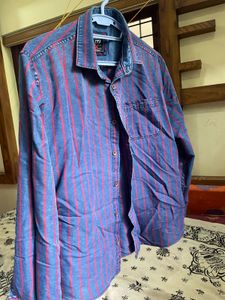 Striped Denim Shirt