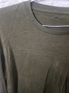 Olive Green Long Sleeve T-Shirt