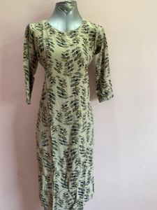 Soft Fabric Leaf Print Kurta