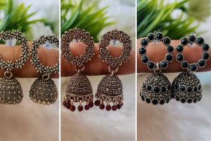 Boho Jhumka Earring Set
