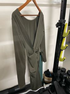 Olive Green Long Sleeve Dress