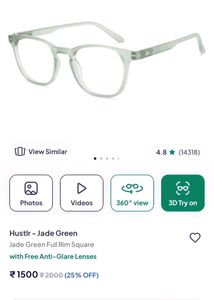 Lenskart Hustlr Jade Green Premium Eyeglasses