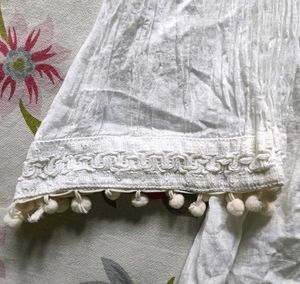White Kurthi Pure Cotton