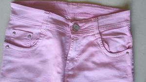 Pink Slim Fit Jeans