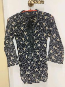 Floral Print Top And Pant Set