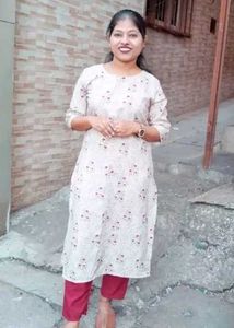 Ethnic Kurta Set with Floral Print