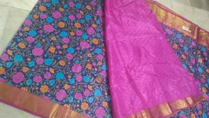 Pattu Saree With Blouse Piece